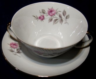 TAZA CONSOME SANTA CLARA ROSAS